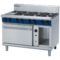 Blue Seal G58D 1200mm 8 Burner Gas Range with Convection Oven