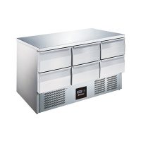 BLIZZARD BCC3-6D Compact Gastronorm Counter with Drawers 368L, 700mm (d)