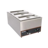 BLIZZARD BBM1 3 x GN 1/3 Electric Bain Marie with Containers
