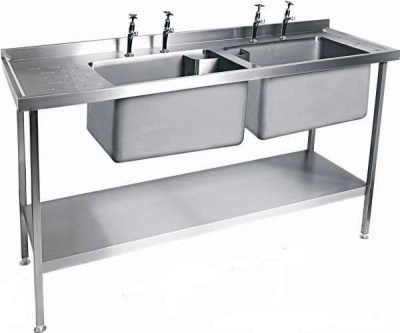 MOFFAT SSU15 Range Double Bowl Sink with Single Drainer