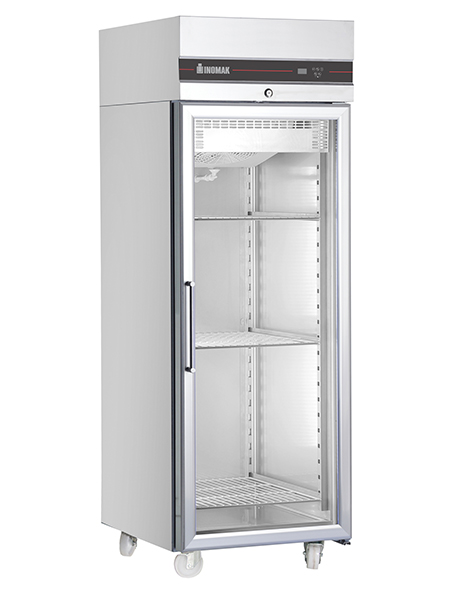 INOMAK CBP172CR Heavy Duty Single Glass Door Freezer 654L