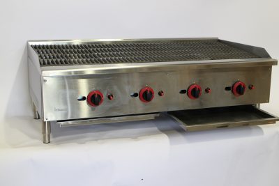 Infernus Gas 4 Burner Radiant Heat Charbroiler or Lava Rock Chargrill 1200mm wide