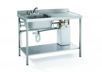 Parry QFSINK1870L30L – Quick Fit Heated Sink Double Bowl Left/Right Hand Drainer 30 Litre Boiler, 1800mm wide