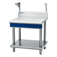Blue Seal Evolution Series B90S-LS - 900mm Profiled In-Fill Table - With Salamander Support Grill Bracket