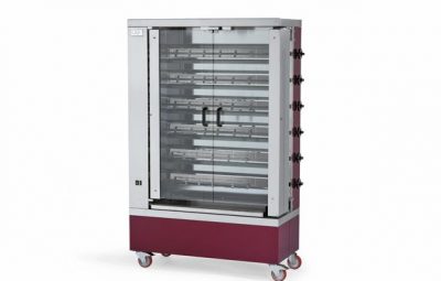 GGF Chicken Gas Rotisserie G6-S, 6 Spits, All Italian Components