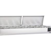 Sterling Pro Cobus SPT1800-330-SS Topping Well, Stainless Steel Lid, 8 x GN1/4