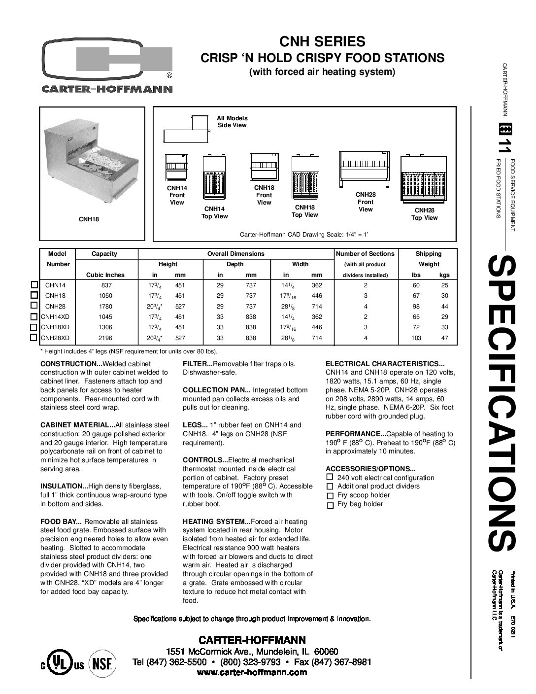 Carter Hoffman CNH14 Countertop Crisp ‘N Hold Crispy and Fried Food Station Carter Hoffman CNH14 Countertop Crisp 'N Hold Crispy and Fried Food Station - Image 4
