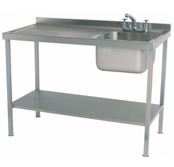Parry SINK1070L – Single Bowl Sink with Left Hand Drainer 1000mm wide - 700mm deep