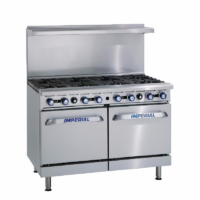 IMPERIAL IR-8 Eight Burner Double Gas Oven Range