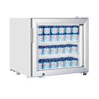 Tefcold UF50G Countertop White Glass Door Display Freezer, 50L