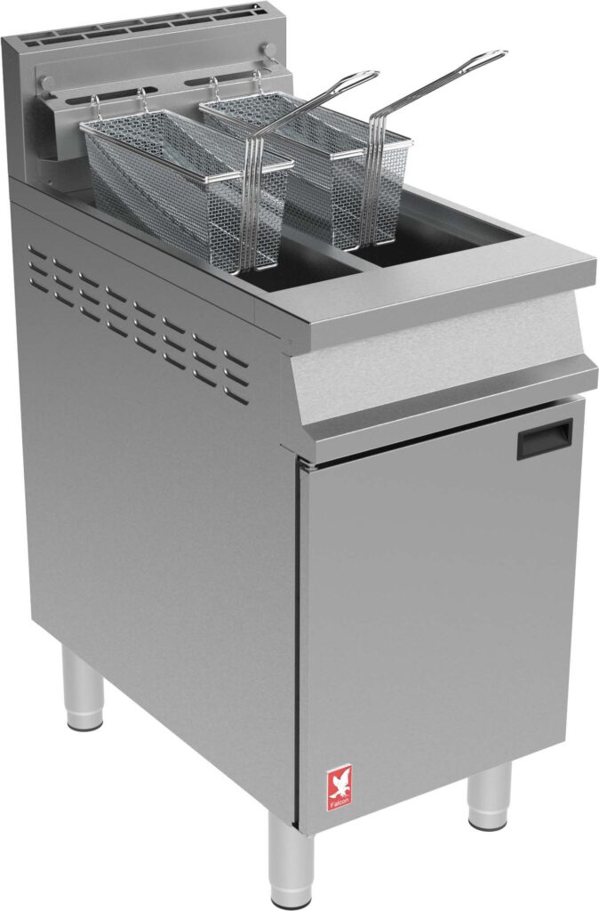 Falcon G3845 Twin Pan Twin Basket Gas Fryer