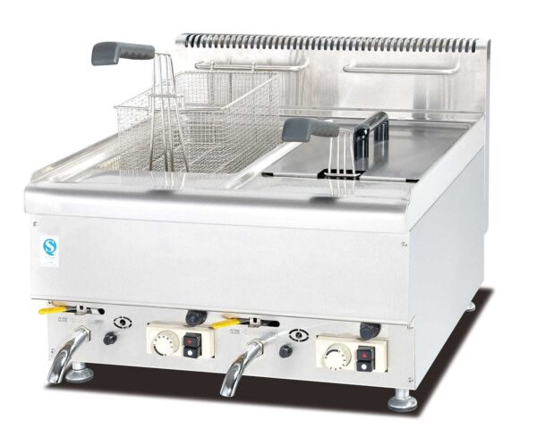 Infernus INF-565 Countertop LPG Gas Fryer Twin Tank 2 × 14L Infernus INF-565 Countertop LPG Gas Fryer Twin Tank 2 × 14L