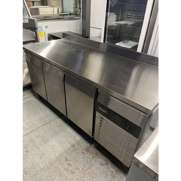 GRADED HBC Sample Triple Hinged Door Counter Refrigerator With Upstand