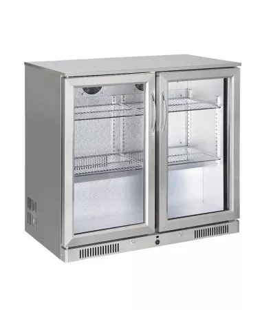 GRADED Sterling Pro SP2HC-STS Hinged Double Door Bottle Cooler