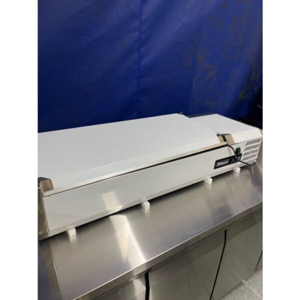 GRADED Blizzard TOP1200EN 1.2m Hinged Prep Top – 1/3 Gastronorm