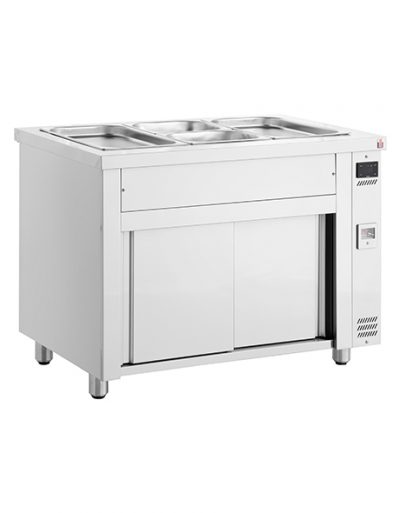 INOMAK MHV711 Gastronorm Bain Marie with Heated Storage Base